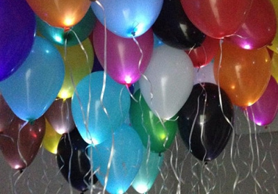 Balões com LED